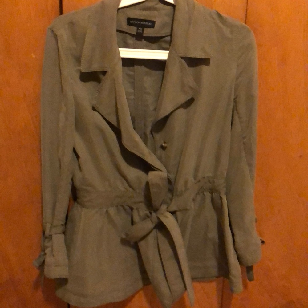 Green cotton Banana republic jacket, XS